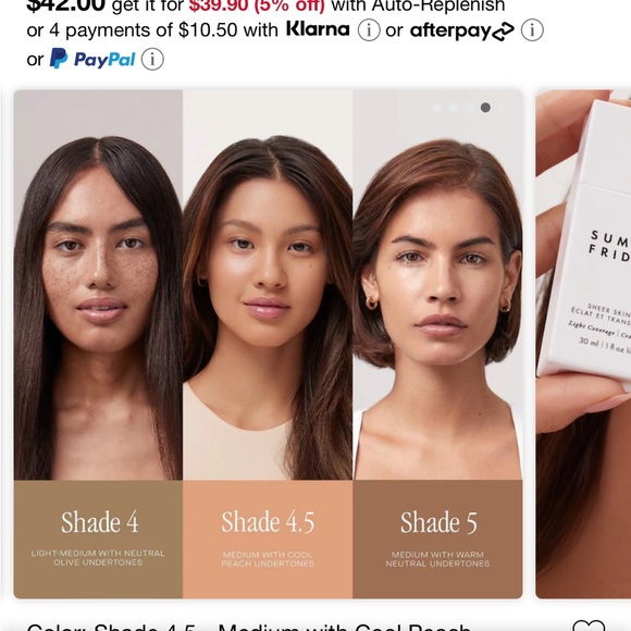 Summer Fridays sheer skin tint - Picture 3 of 6